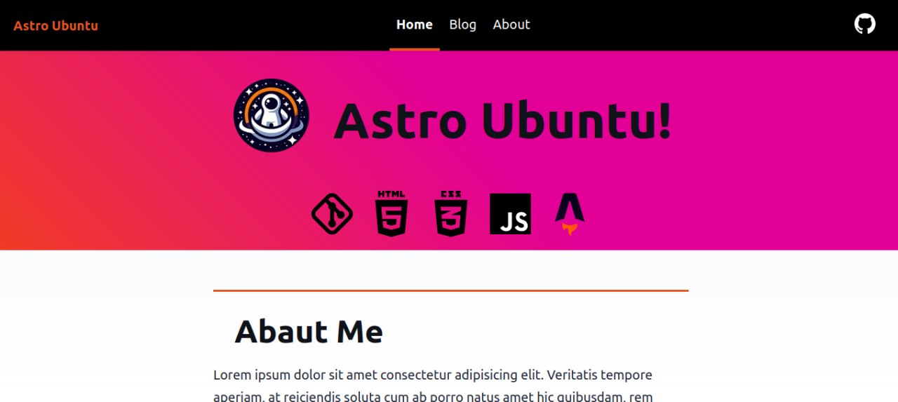 Astro Ubuntu Theme